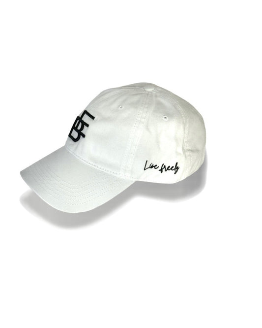 Stacked Icon BE. Hat. "Live Freely"